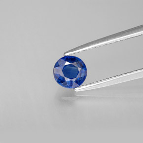 Cianite naturale blu da 0,72 ct, taglio rotondo, VS