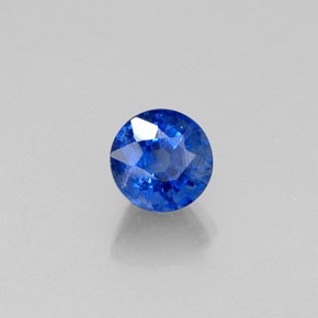 Cianite naturale blu da 0,50 ct, taglio rotondo, VS-SI