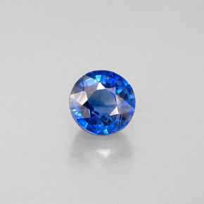 Cianite naturale blu da 0,78 ct, taglio rotondo, VS