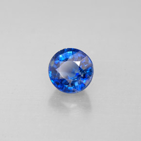 Cianite naturale blu da 0,78 ct, taglio rotondo, VS