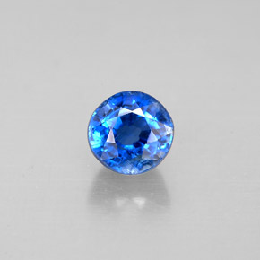 Cianite Blu naturale da 0.89 ct, Taglio rotondo, VS