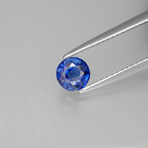 Cianite Blu naturale da 0.62 ct, Taglio rotondo, VS