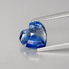 Cianite naturale blu da 2,15 ct, a forma di cuore, VS-SI