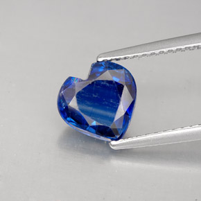 Cianite naturale blu da 2,19 ct, a forma di cuore, VS