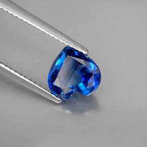 Cianite naturale blu da 2,12 ct, a forma di cuore, VS