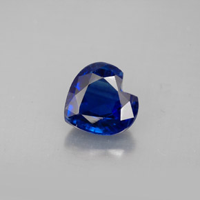 Cianite naturale blu da 2,20 ct, a forma di cuore, VS