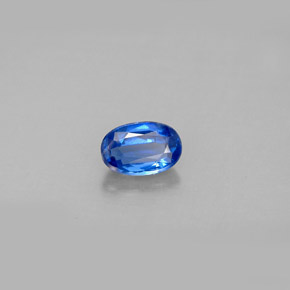 Cianite naturale blu da 0,59 ct, taglio ovale, VS