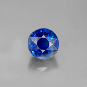 Cianite naturale blu da 2,71 ct, taglio rotondo, VS-SI