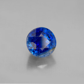Cianite naturale blu da 2,71 ct, taglio rotondo, VS-SI
