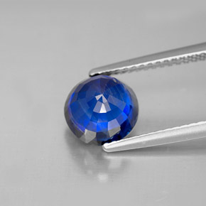 Cianite naturale blu da 2,71 ct, taglio rotondo, VS-SI