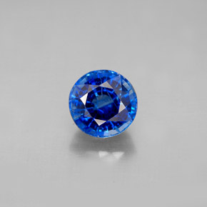 Cianite naturale blu da 1,98 ct, taglio rotondo, VS-SI