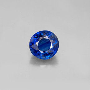 Cianite naturale blu da 2,02 ct, taglio rotondo, VS-SI