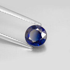 Cianite naturale blu da 1,77 ct, taglio rotondo, VS-SI