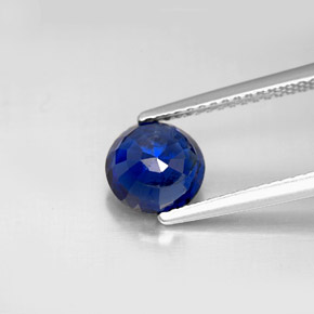 Cianite naturale blu da 1,77 ct, taglio rotondo, VS-SI