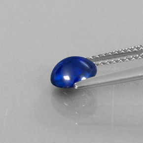 Cianite naturale blu da 0,96 ct, taglio rotondo, trasparente
