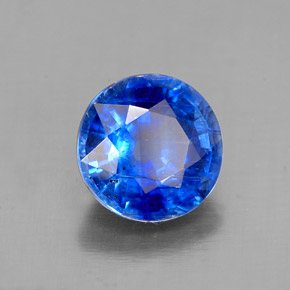 Cianite naturale blu da 1,62 ct, taglio rotondo, SI