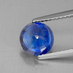 Cianite naturale blu da 1,62 ct, taglio rotondo, SI