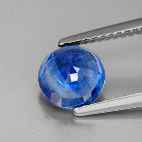 Cianite naturale blu da 1,82 ct, taglio rotondo, SI