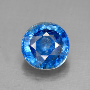 Cianite Blu naturale da 2.28 ct, Taglio rotondo, SI