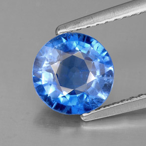 Cianite naturale blu da 1,74 ct, taglio rotondo, SI