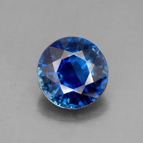 Cianite naturale blu da 1,54 ct, taglio rotondo, SI
