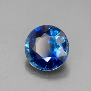 Cianite naturale blu da 1,54 ct, taglio rotondo, SI