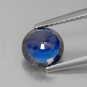 Cianite naturale blu da 1,54 ct, taglio rotondo, SI