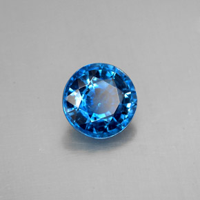 Cianite naturale blu da 1,63 ct, taglio rotondo, SI
