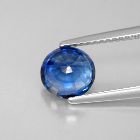 Cianite naturale blu da 1,66 ct, taglio rotondo, SI