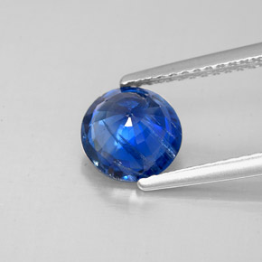 Cianite naturale blu da 1,61 ct, taglio rotondo, SI