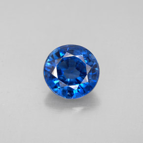Cianite naturale blu da 1,73 ct, taglio rotondo, SI