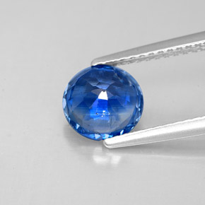 Cianite naturale blu da 1,73 ct, taglio rotondo, SI