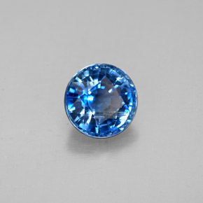 Cianite Blu naturale da 1.68 ct, Taglio rotondo, SI