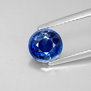 Cianite naturale blu da 1,57 ct, taglio rotondo, SI