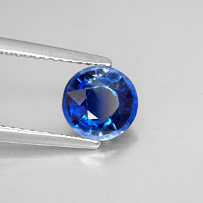 Cianite naturale blu da 1,57 ct, taglio rotondo, SI