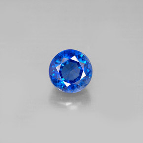 Cianite naturale blu da 1,33 ct, taglio rotondo, VS-SI