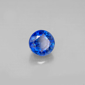 Cianite naturale blu da 1,33 ct, taglio rotondo, VS-SI