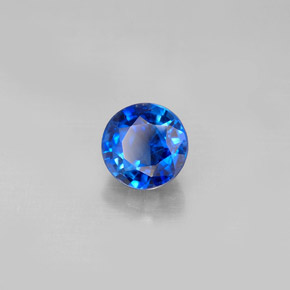 Cianite naturale blu da 1,31 ct, taglio rotondo, VS-SI