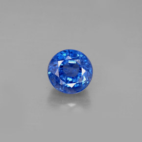 Cianite naturale blu da 1,54 ct, taglio rotondo, VS-SI