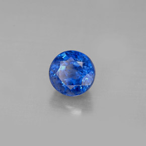 Cianite naturale blu da 1,54 ct, taglio rotondo, VS-SI
