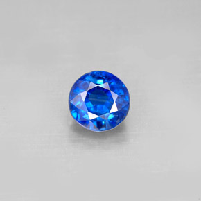 Cianite naturale blu da 1,49 ct, taglio rotondo, VS