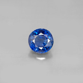 Cianite naturale blu da 1,23 ct, taglio rotondo, VS-SI