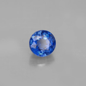 Cianite naturale blu da 1,44 ct, taglio rotondo, VS-SI