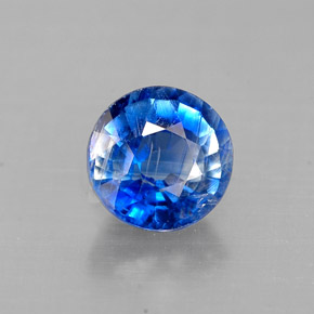 Cianite naturale blu da 1,08 ct, taglio rotondo, VS-SI