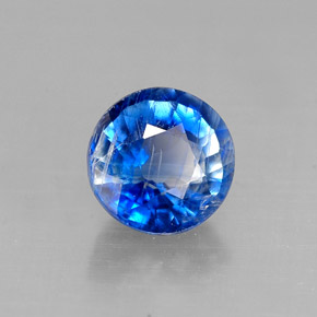 Cianite naturale blu da 1,08 ct, taglio rotondo, VS-SI