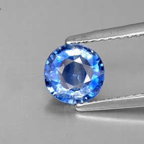 Cianite naturale blu da 1,06 ct, taglio rotondo, VS-SI