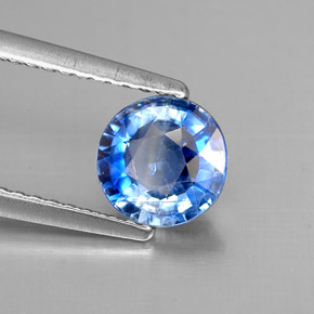 Cianite naturale blu da 1,06 ct, taglio rotondo, VS-SI