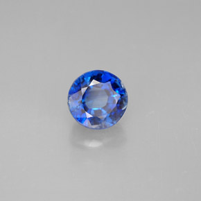 Cianite naturale blu da 1,41 ct, taglio rotondo, VS-SI