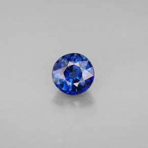 Cianite naturale blu da 1,09 ct, taglio rotondo, VS