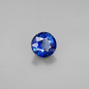 Cianite naturale blu da 1,09 ct, taglio rotondo, VS